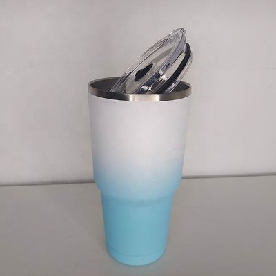 30オンス ステンレス鋼 掃除用 隔熱コーヒーカップ 蓋付きのダブルウォール トンブルカップ