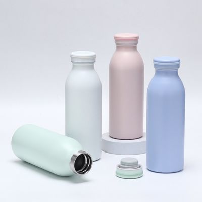 柔らかいゴム塗料 350ml/600mlのステンレス鋼の水瓶 二重壁隔離